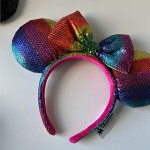 Disney Multicolor Sequin Mouse Ears Headband